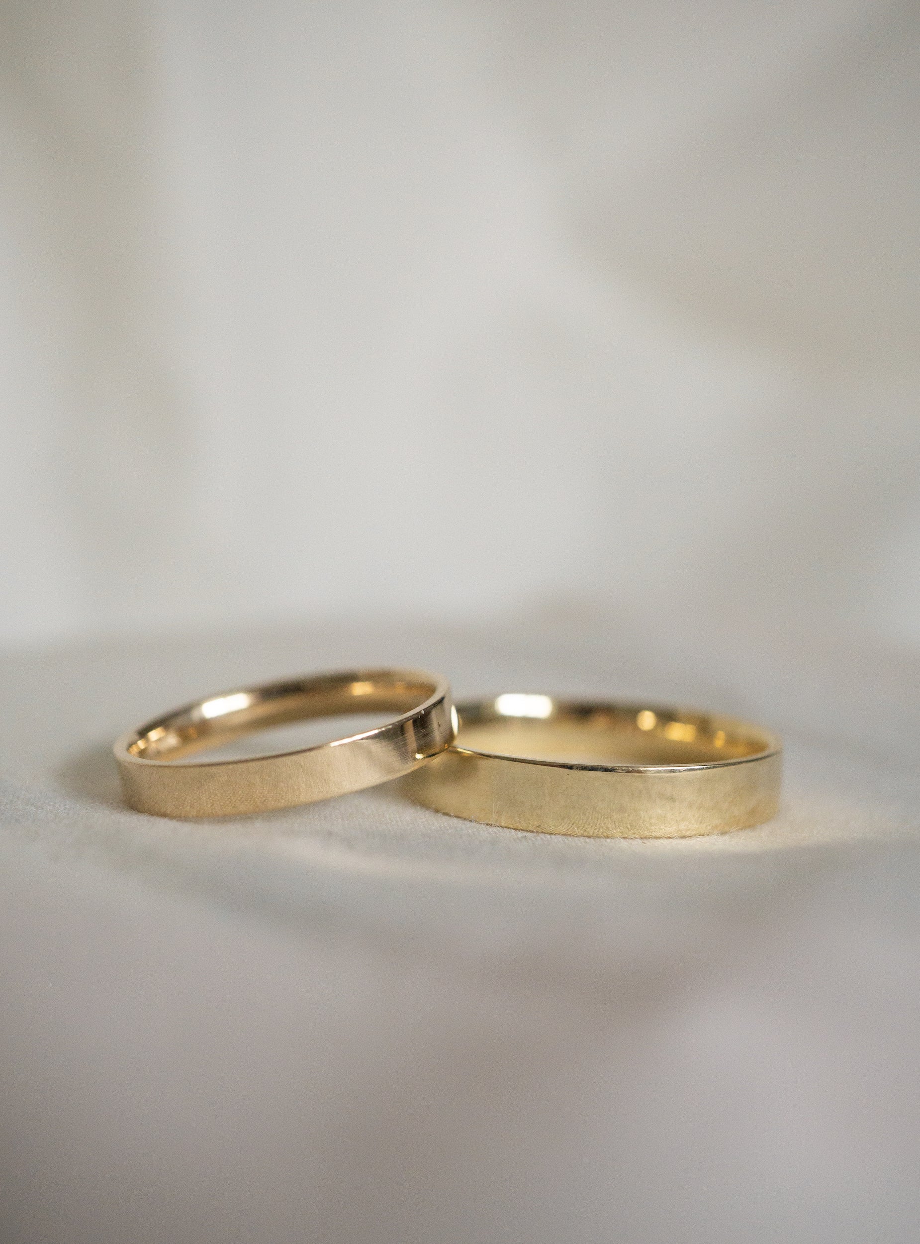 14K Flat 4MM Wedding Band