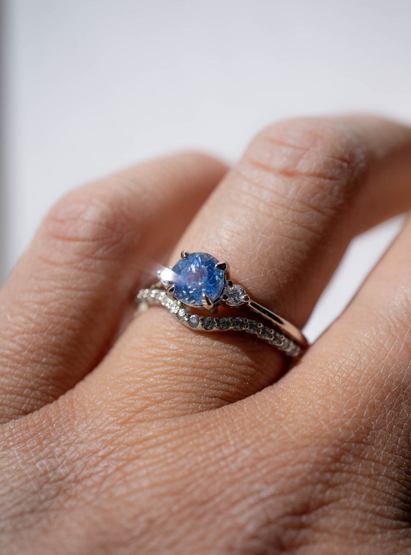 Stauer Women's Sky Blue Topaz Three Stone Ring India | Ubuy