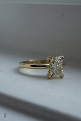 Hidden Halo - 1.32ct Elongated Cushion Lab Diamond Solitaire Engagement Ring *Ready-to-Ship
