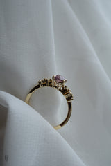 1ct Natural Peachy-Pink Sapphire Engagement Ring *Ready-to-Ship