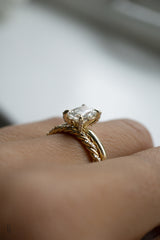 Hidden Halo - 1.32ct Elongated Cushion Lab Diamond Solitaire Engagement Ring *Ready-to-Ship