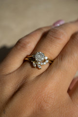 First Dance - 1ct Salt & Pepper 3-stone Ring *Ready-to-Ship