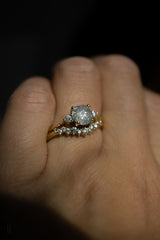 First Dance - 1ct Salt & Pepper 3-stone Ring *Ready-to-Ship