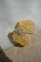First Dance - 1ct Salt & Pepper 3-stone Ring *Ready-to-Ship