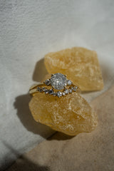 First Dance - 1ct Salt & Pepper 3-stone Ring *Ready-to-Ship