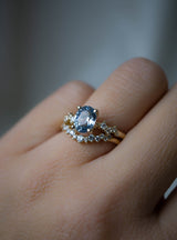 1.53ct Pale Blue Oval Sapphire AAA Engagement Ring *SOLD