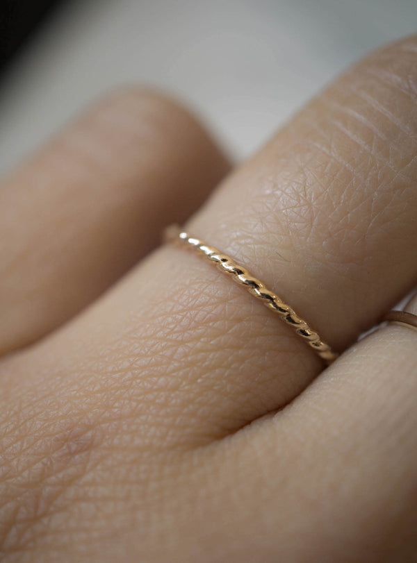 Twisted Stacker - 14K Yellow Gold-Fill