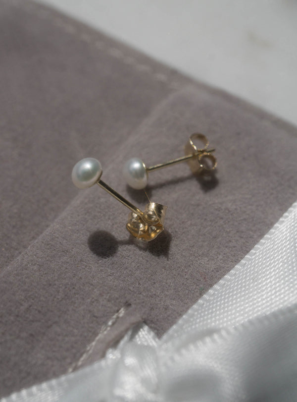 3mm Pearl Studs *Made-to-order
