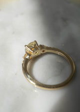 0.91ct Champagne Round Salt & Pepper Multi-diamond Engagement Ring *SOLD
