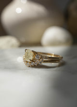 0.91ct Champagne Round Salt & Pepper Multi-diamond Engagement Ring *SOLD