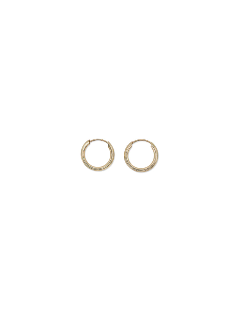 Mini Hoops - Solid 10K Yellow Gold