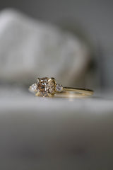 First Dance - 0.64ct Honey Champagne Natural Diamond 3-stone Ring *SOLD