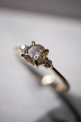 First Dance - 0.64ct Honey Champagne Natural Diamond 3-stone Ring *SOLD
