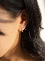 Mini Hoops (Thin) - Solid 10K Yellow Gold